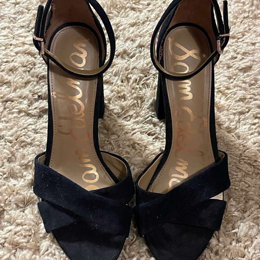 Sam Edelman Women's Yancy Suede Black Heels